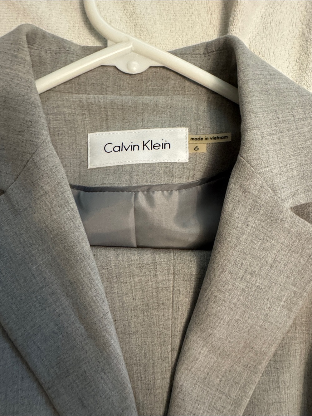Calvin Klein Women's Light Grey Blazer and Pant